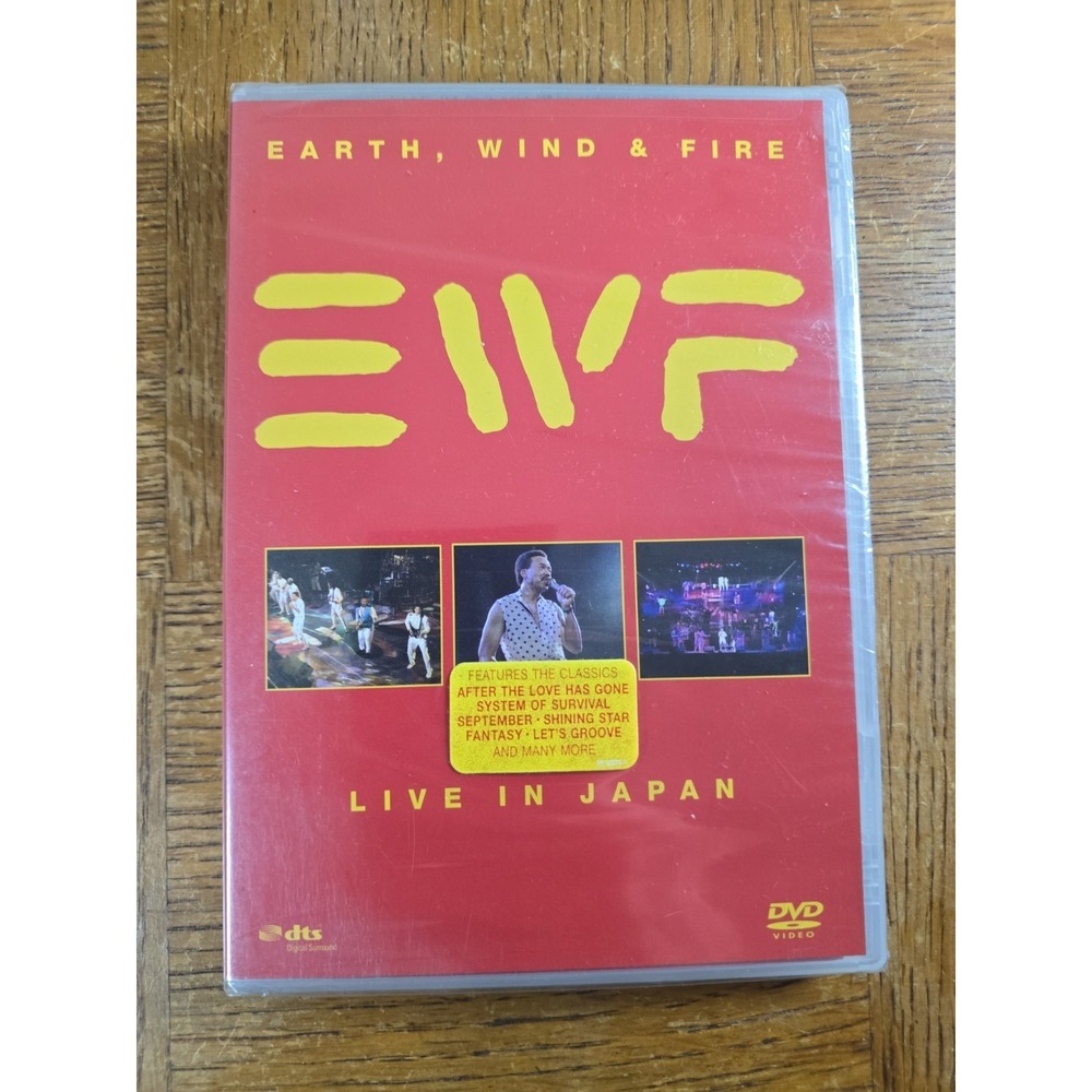 Earth, Wind  Fire - Live In Japan (DVD 1998) BRAND NEW / FACTORY SEALED / UNOPEN